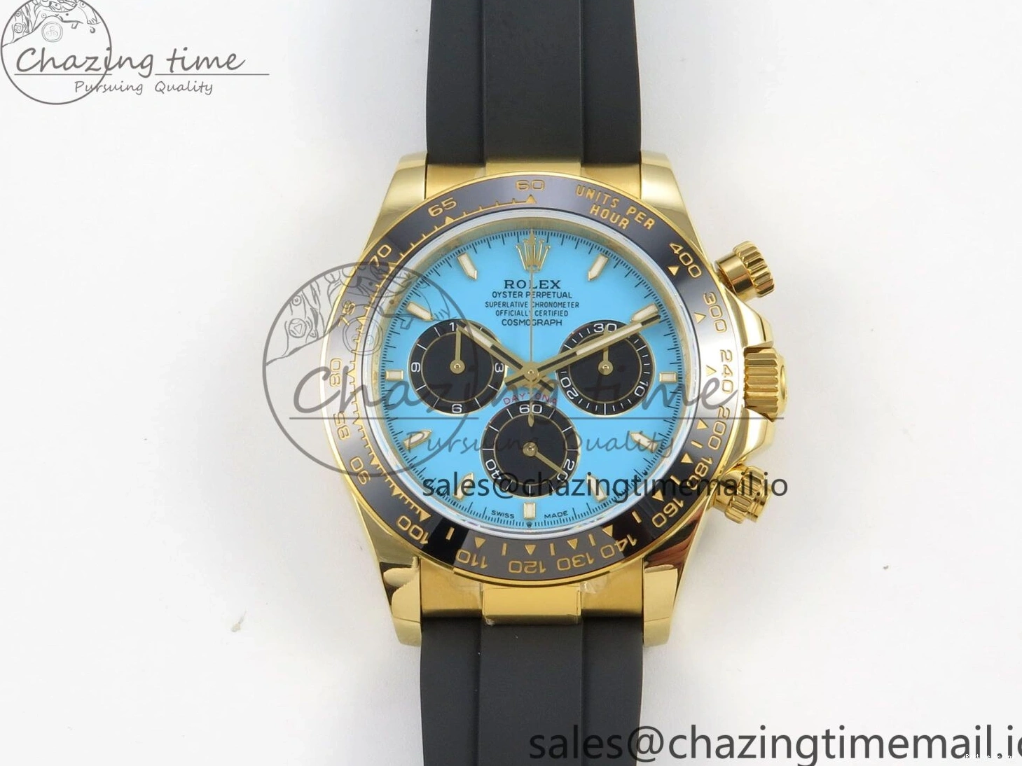 0408 Daytona 126518 QF 1:1 Best Edition Tiffany Turquoise Blue Dial Sticks Markers on Oysterflex Strap SH4131 V6（Gain Weight） Versatile 106